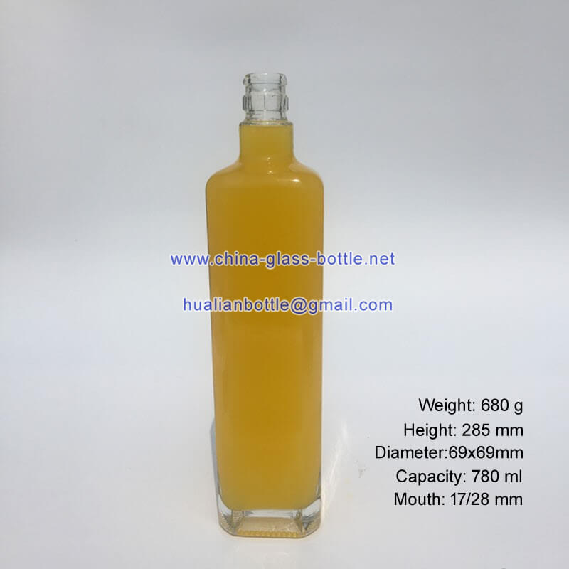 750ml alcohol bottle