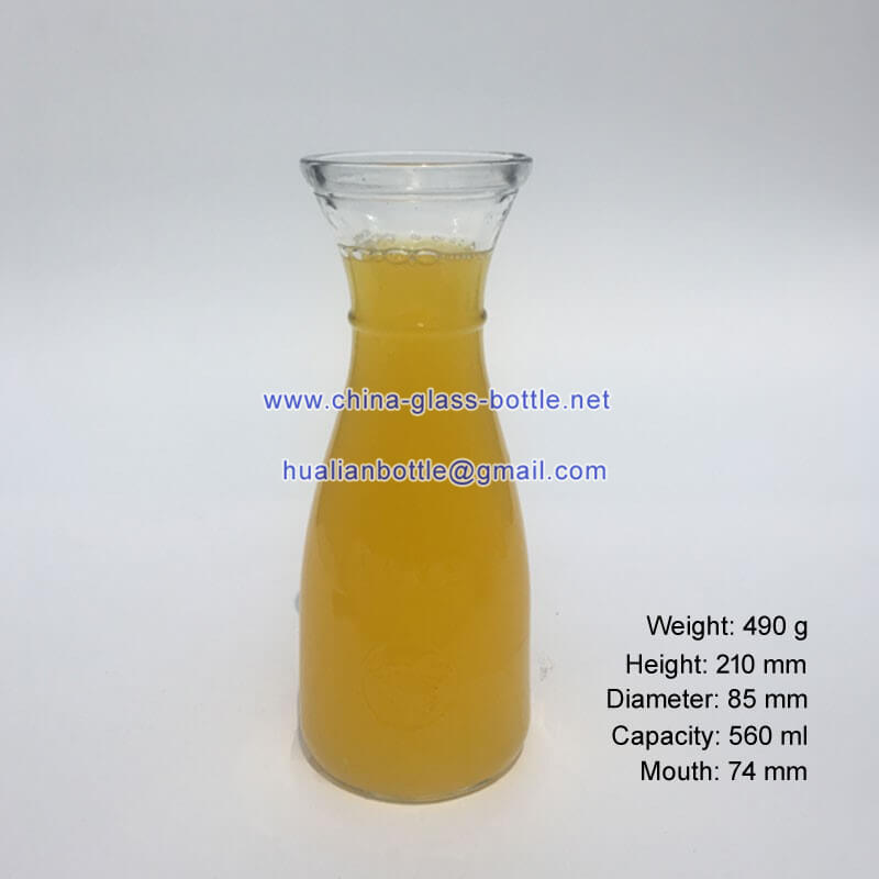550ml liquor glass bottle
