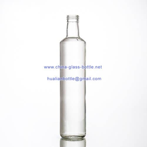 500ml round clear dorica olive oil bottle