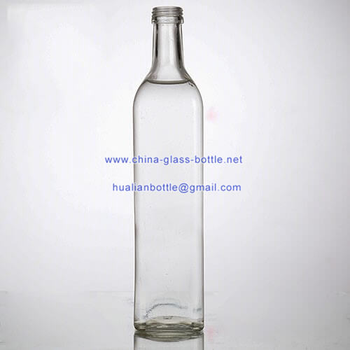 750ml square clear olive oil bottle stopper