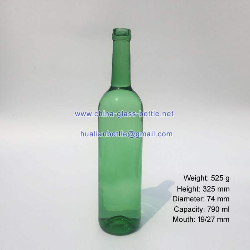 790ml red wine bottle