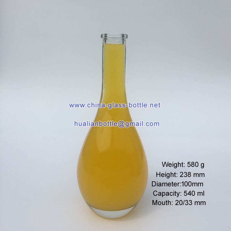520ml glass vodka bottle
