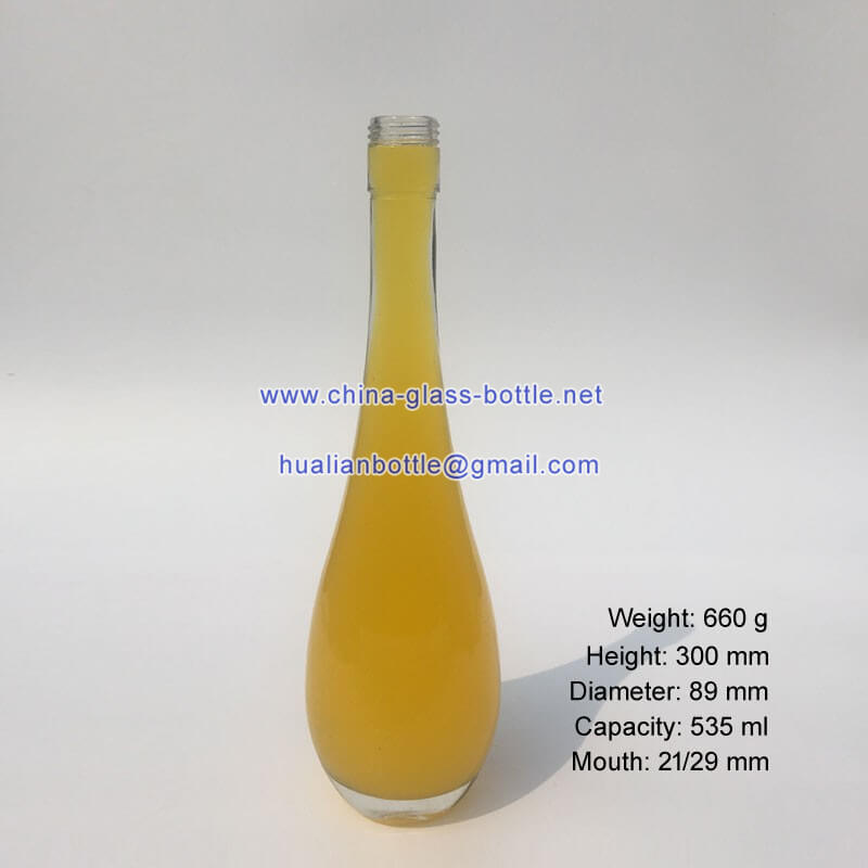 520ml whisky glass bottle