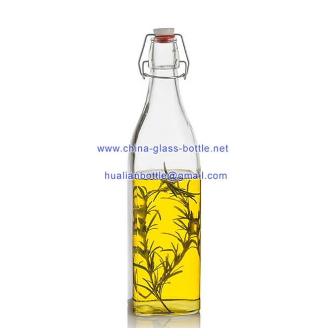 1000ml square swing top bottles