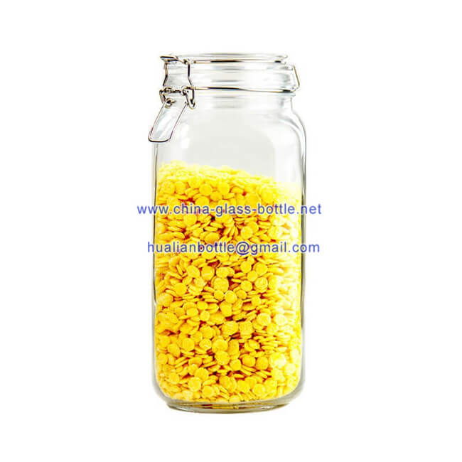 2000ml round storage jar