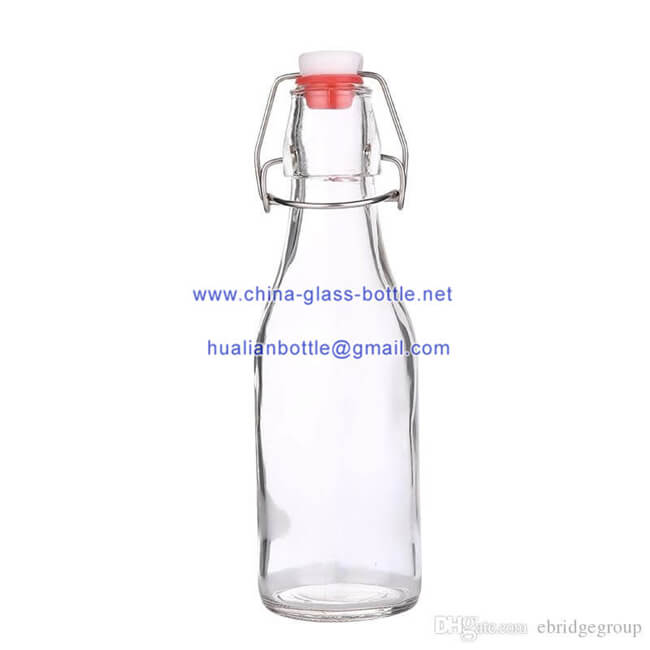 250ml round swing top bottles