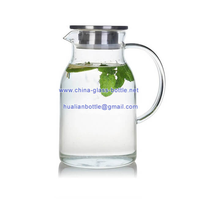 68oz glass teapot with handle