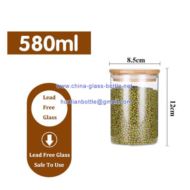 580ml galss storage jar