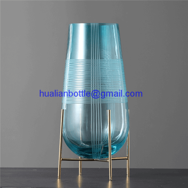 Wrought Iron Frame Glass Vase China Wrought Iron Frame Glass Vase Glass