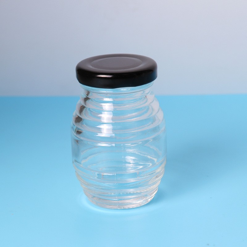 Threaded honey jar