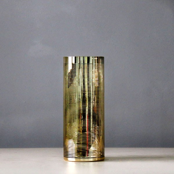 Elegant model room glass candle holder