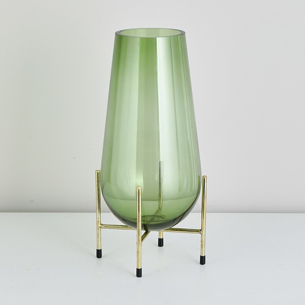 Living room glass transparent vase