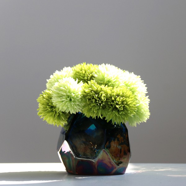 Simple Symphony Colorful Meteorite Glass Vase-607
