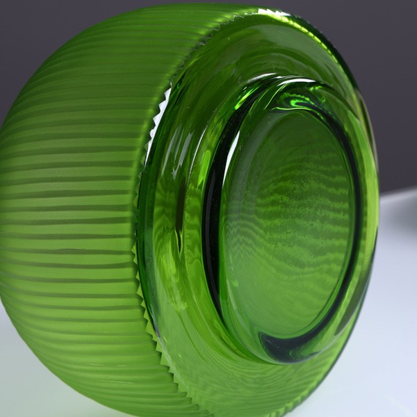 Green glass vase decoration home soft decoration furnishings