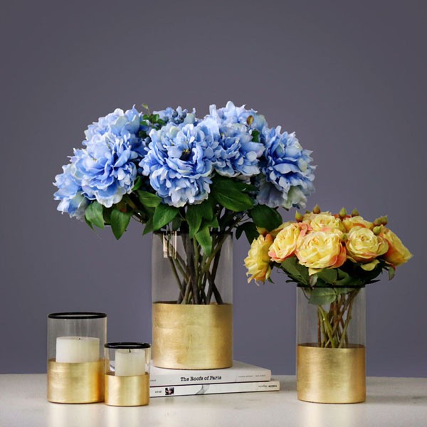 Model room glass candle holder wind lamp